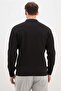 Half Zip Polo Neck Knitwear Sweater - 7