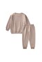 Basic Karyoka Detailed Sweatshirt Set 3-8 Years Beige - 3