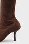Lucia Stretch Pointed Toe Side Zipper High Heeled Stylish Women's Boots - 5
