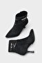 Isabella Buckle Pointed Toe Stylish Women's Heeled Boots - 4