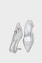 Laurie Knitted Pointed Toe Mid-Heel Open-Back Women's Shoes - 5