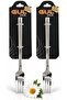 Dessert Forks 12-Piece Wicker Model Stainless Steel 18/0 Quality