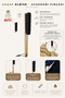 Wooden 40 cm Long Clothes and Shoe Brush Natural Color 1 Piece