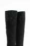 Women's Genuine Leather Stone Detailed Boots Black Suede - 5