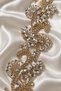 Self-Adhesive Crystal Leaf and Flower Motif Two-Color Decorative Strip (1 Meter) - 2