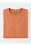 T-Shirt Boy's Basic Orange T-Shirt Long Sleeve 100% Cotton Crew Neck Unprinted Tshirt Orange