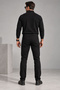Men's Linen Trousers Lycra Black 106 - 4