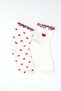 Heart Patterned Socks 2-Pack Çrp3007 - 2
