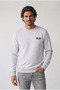Jjp Light Gray White Melange Men's Sweatshirt