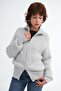 Zippered Knitwear Cardigan H3574