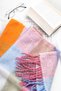 Pink Square Patterned Tasseled Thick Warm Stylish Winter Scarf Sal1292 - 4