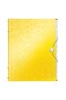 Plastic map with 12 compartments yellow WOW
