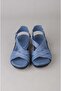 Zyn 9038 genuine leather women's anatomical sandal blue - 3