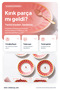 Sevda Kuşu Pink 6-Piece Tea Plate-1 - 7