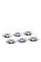Multi Color Tea Cups Set with Palm Pattern from Malath
