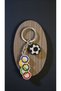 Miyuki Beads Handmade Olympic Flag and Soccer Ball Keychain/Bag Charm - 2