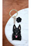 Miyuki Beads Handmade Dog and Paw 3 Keychain/Bag Ornament