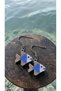 Miyuki Bead Handmade Blue Fish Earrings - 4