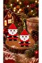 Miyuki Bead Handmade Santa Claus 2 Earrings New Year Christmas - 4