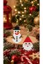 Miyuki Beads Handmade Santa Claus and Snowman Earrings New Year Christmas Noel - 2