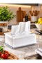 Z Napkin Compatible Unbreakable Plexiglass Napkin Holder Organizer