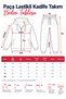 Women's Red Elastic Leg Tracksuit Set - 6