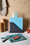 Hoemnıva Brice 4-Piece Cutting Board Set with Stands - Vegetables, Meat, and Bread in Different Color Designs - 5