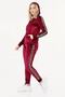 Leopard Burgundy Velvet Set - 2
