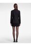 Double-Breasted Lapel Blazer Jacket with Buttoned Stitching Detail - 5