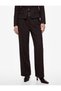 High Waist Wide Leg Pleated Pants with Belted Pockets - 3