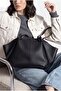 Women's Shopper Shoulder Bag with Inner Bag and Zipper Detvis Black - 3