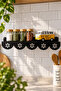Black Kitchen Shelf Wall Hanging Rack with Flower Motif 30 cm Metal Wall Shelf – Decorative Spice and Accessory