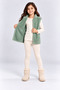 Girl's Zippered Plush Soft and Warm Daily Vest Ak4122 - 3