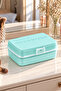 1192 12 Compartments Multi-Purpose Organizer Jewelry Buckle Makeup Ring Storage Box Fisherman Material Box Green - 4