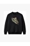 Tropical Leaf Parrot Embroidered Crew Neck Sweatshirt Unisex - 2