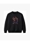 Neon Lightning Samurai Warrior Embroidered Crew Neck Sweatshirt Unisex - 2