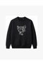 Roaring Hyena Embroidered Crew Neck Sweatshirt Unisex - 2