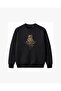 Botanical Frog Embroidered on a Flower Crew Neck Sweatshirt Unisex - 2