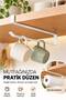 1 Piece White Color Kitchen Cabinet under Shelf Metal Paper Towel Rack Holder Towel Organizer - 2