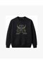 Futuristic Robot Bull Embroidered Crew Neck Sweatshirt Unisex - 2
