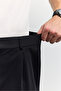 Men's Black Non-Creasing Technical Fabric Slim Fit Trousers A62Y3014 - 3