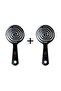 Pro Three Dimensional Oval Hair Brush Black Set of 2