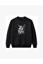 Skull Gothic Angel Embroidered Crew Neck Sweatshirt Unisex - 2