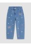 Quality Pieces from Çelebi Store: Embroidered Balloon Fit Girls' Jean Pants - 2