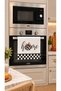 Black and White Checkered Pumpkin Home Patterned Oven Cover – 35X50 Cm, Digital Printed Suede Fabric
