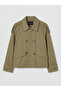 Esvab • Modern & Distinctive Shirt Roba Collar Women's Gabardine Trench Coat - 7