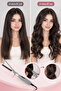 Thin Tapered Spiral Curling Iron, Multi Temperature Small Wool Curl Curler with Hair Clip, Long Hair Styling Wand for Home Use - 4