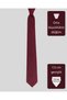 Burgundy Patterned Silk Men's Tie – 7.5 cm Wide - 4