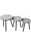 3-Piece Nesting Coffee Table Set, Round Side Tables for Living Room - 6
