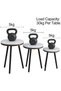 3-Piece Nesting Coffee Table Set, Round Side Tables for Living Room - 2